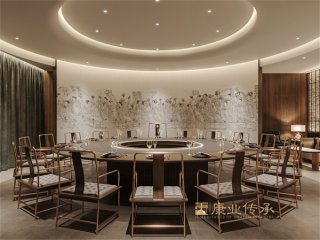 新中式動(dòng)餐桌