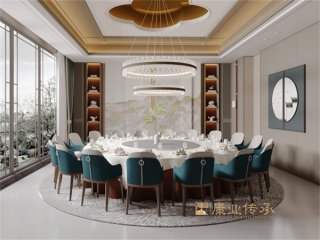 新中式動(dòng)餐桌
