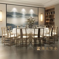 新中式動(dòng)餐桌